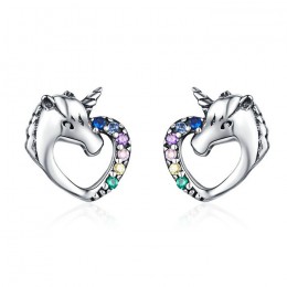 Cercei argint Unicorn Love